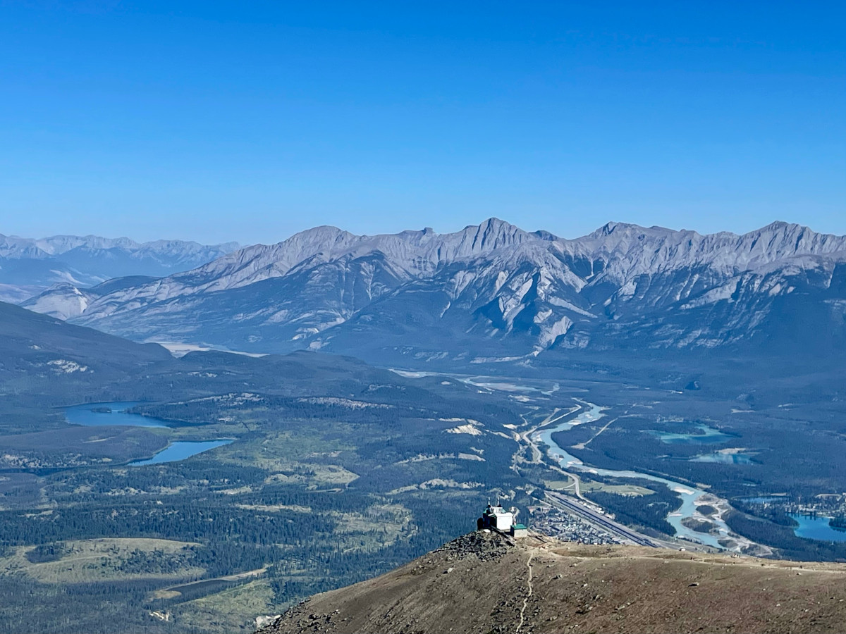 Widok na Jasper z Whistler Summit