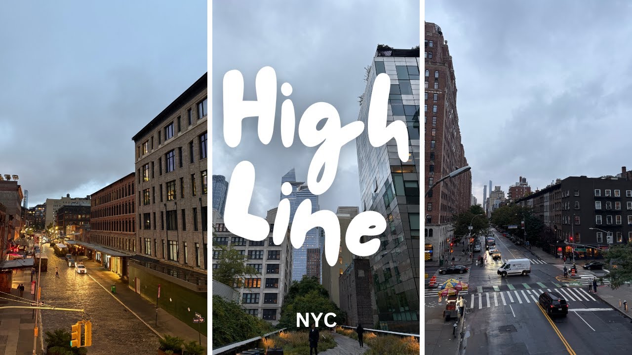 Spacer po High Line na pocieszenie po deszczowym dniu w Nowym Jorku